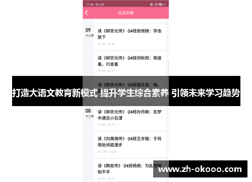 打造大语文教育新模式 提升学生综合素养 引领未来学习趋势 打造大语文教育新模式 提升学生综合素养 引领未来学习趋势